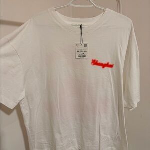 Zara White Short Sleeve Tee